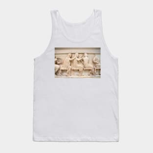 Carved frieze of Greek Figures. Tank Top
